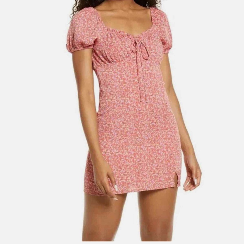 BP. Floral mini dress